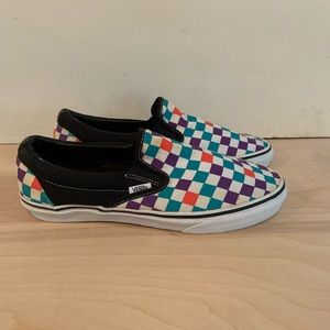 Vans OTW SK8 Canvas Checkered slip-ons Women's 10
